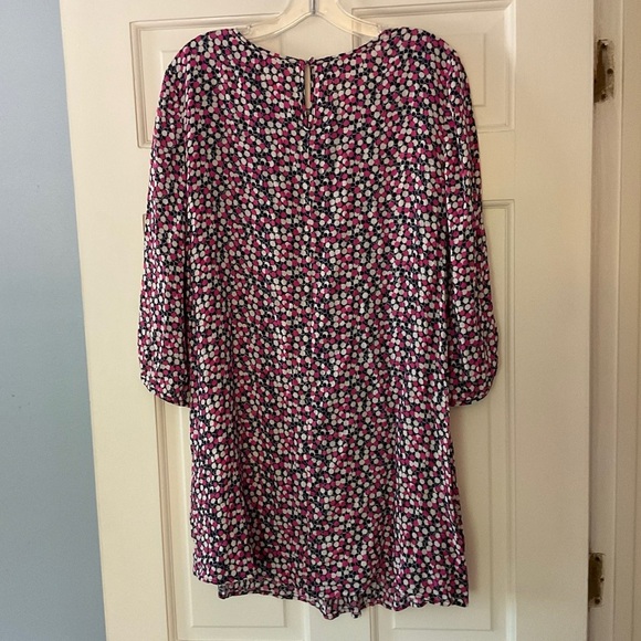 Boden Aurelia Tunic Top Pink Spotty Dot Relaxed Fit 3/4 Sleeve US Size 12R 12 - Picture 6 of 8